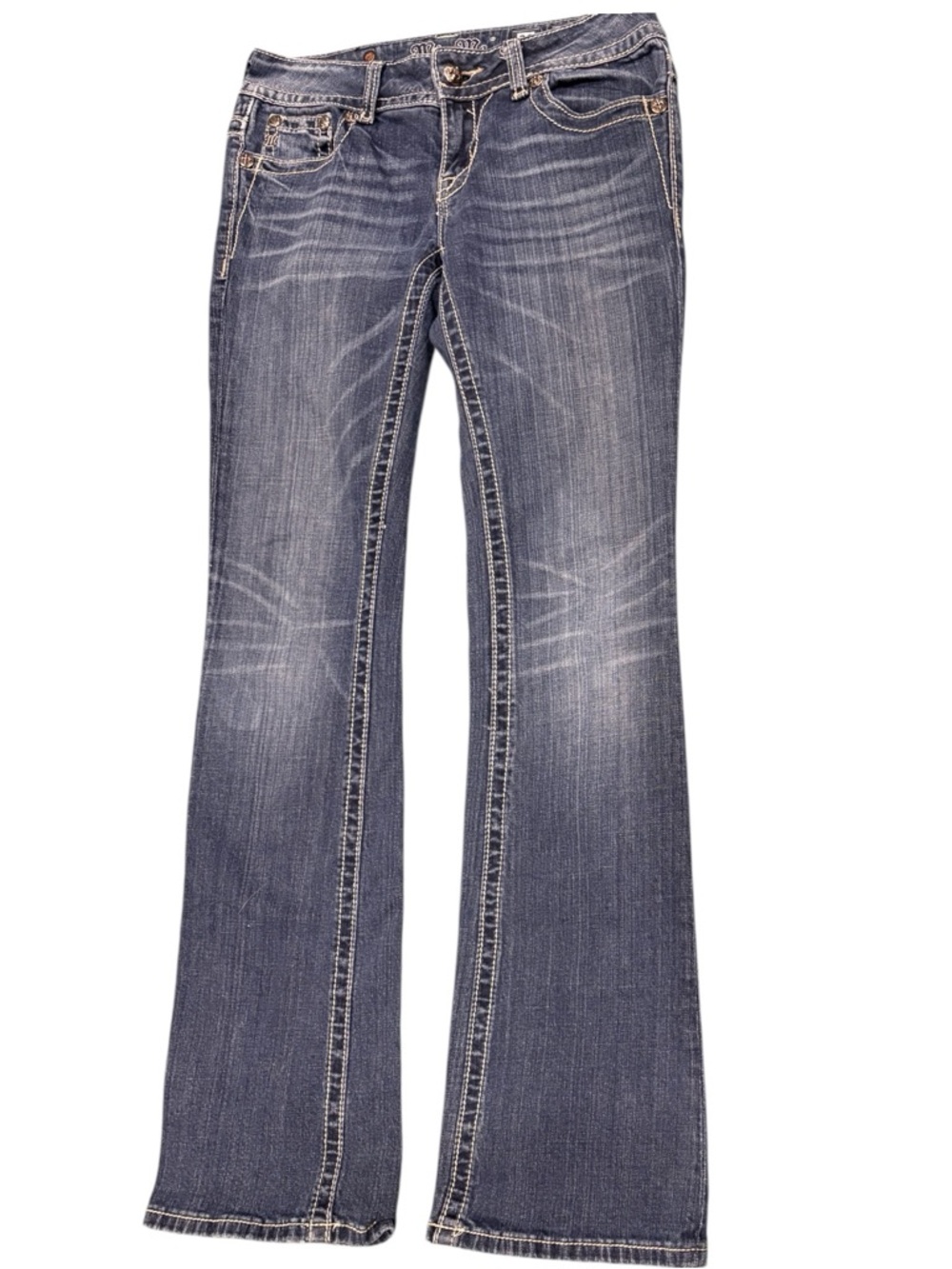 Miss Me Flared embellished jeans size 28